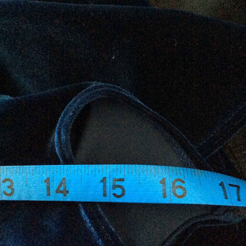 L.Rose Designs Navy Velvet Mermaid Skirt & Gauntlet Gloves - Picture 5 of 9